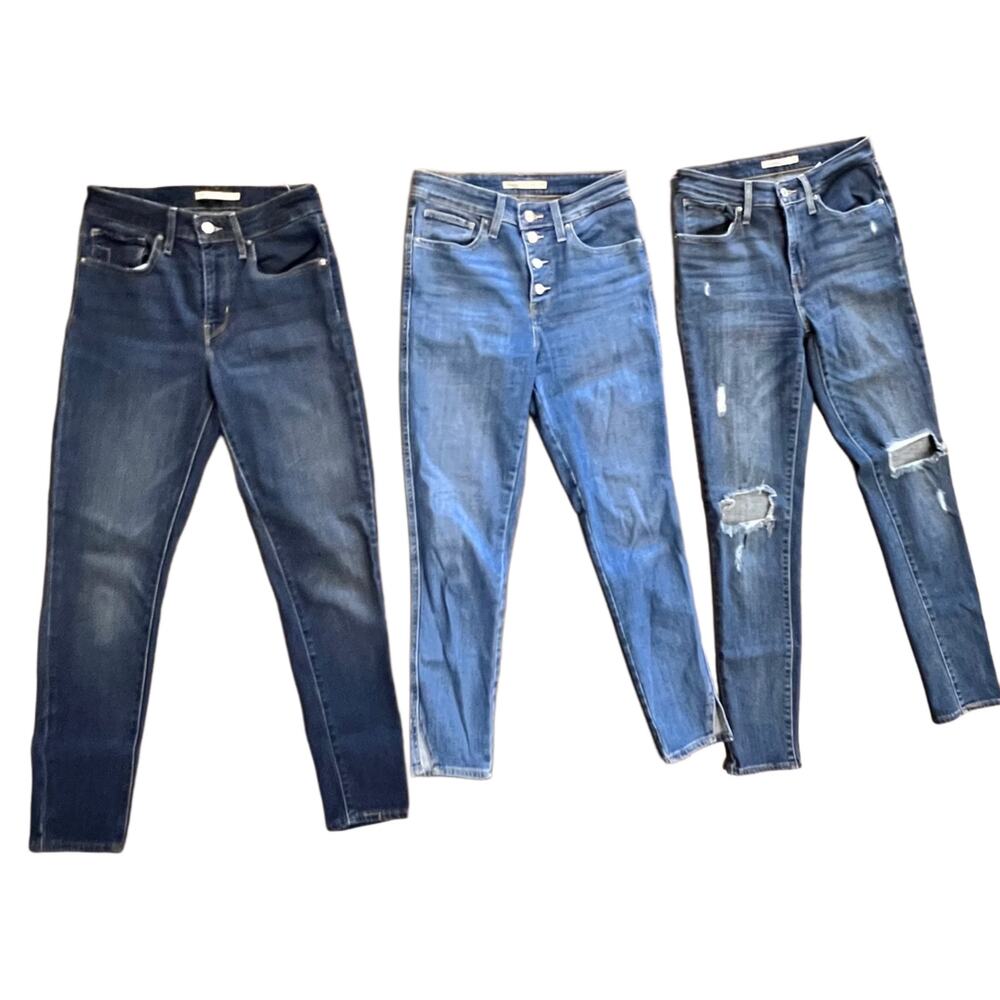 3-Pack! Women's Levi's 721 High Rise Skinny Jeans Lot - All Size 27